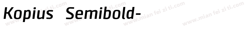 Kopius   Semibold字体转换
